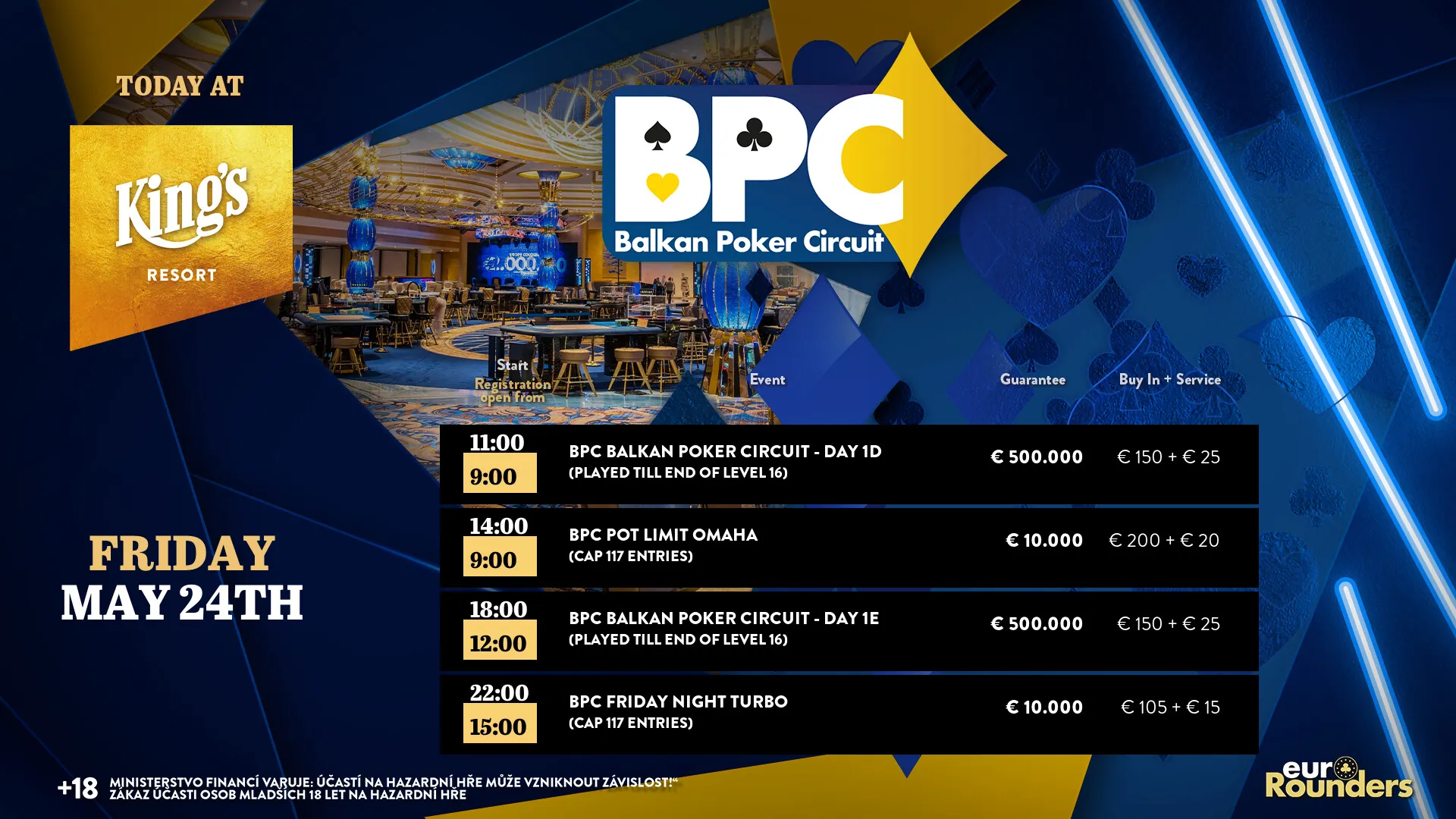 King’s Resort Rozvadov BPC Saturday