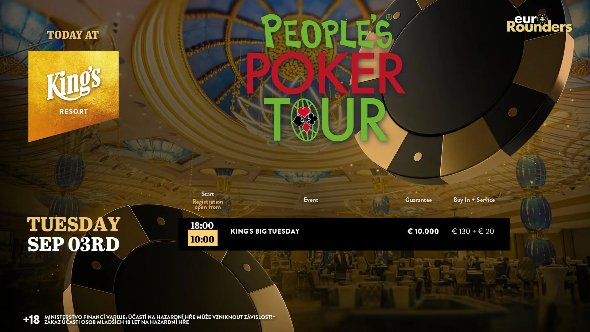 Kings casino pokerové turnaje