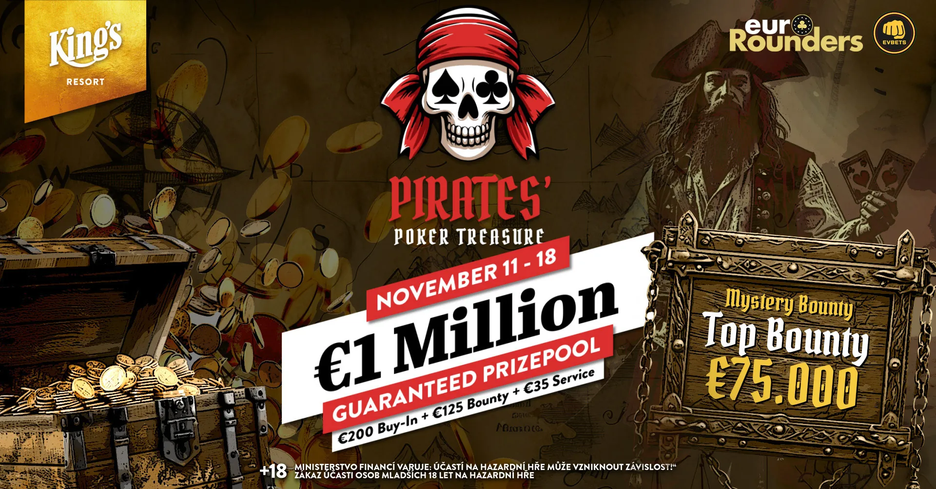 kings resort pirates poker treasure