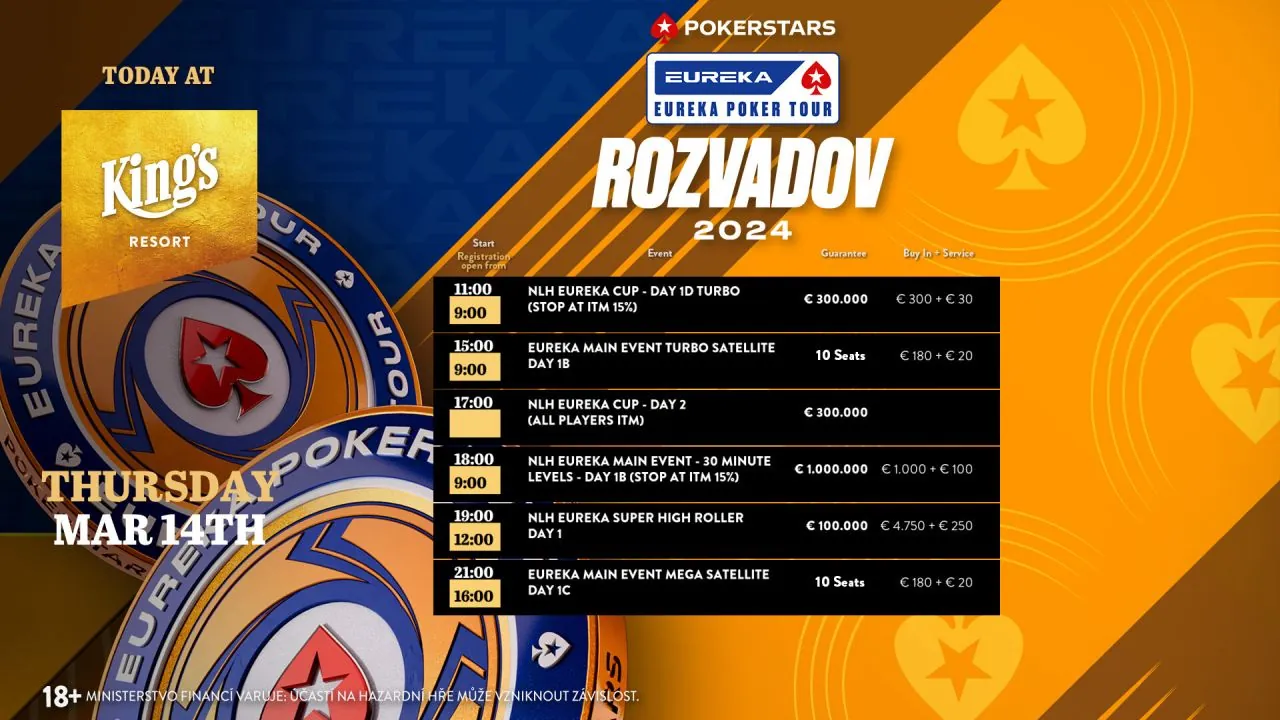 poker turnaje kings rozvadov, eureka brezen 2024