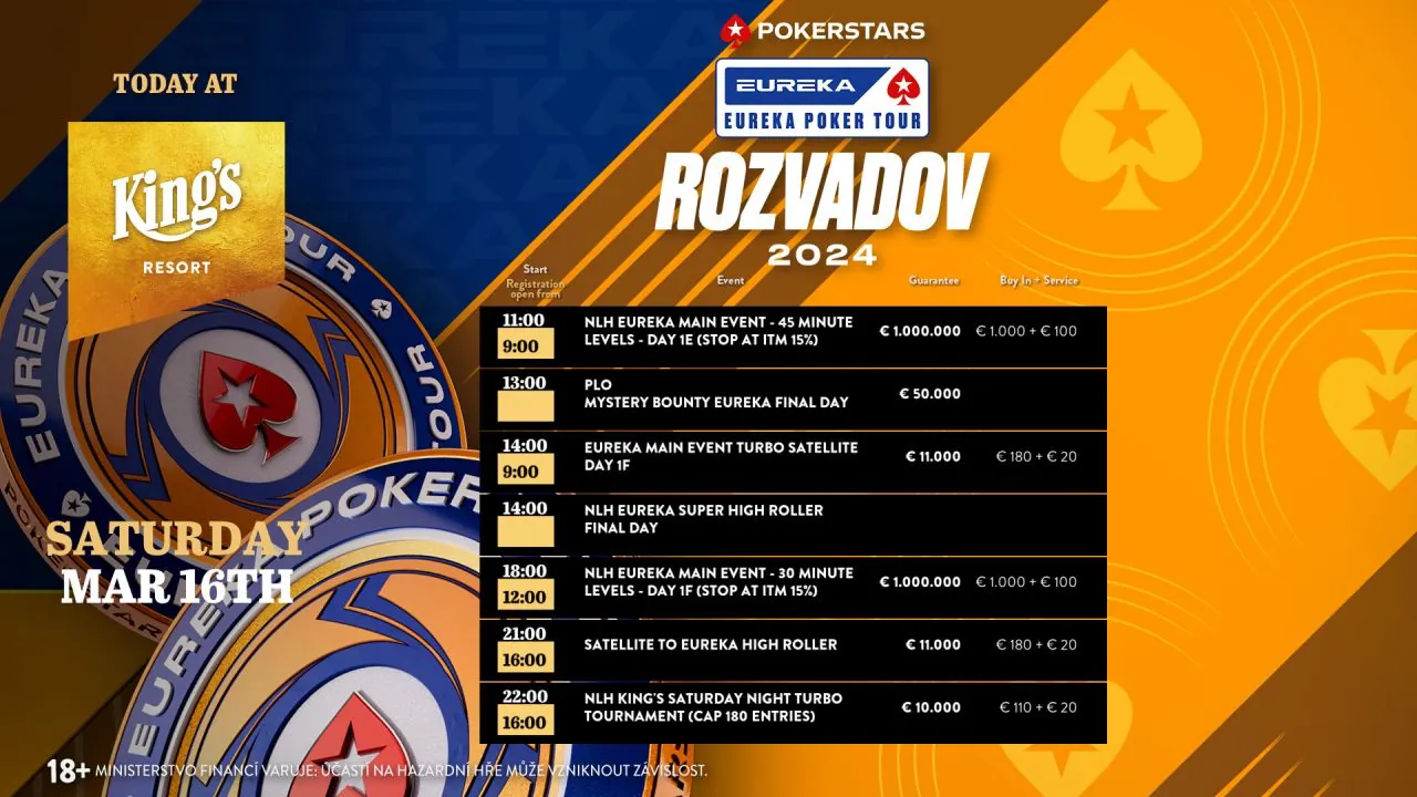 poker turnaje kings rozvadov, eureka brezen 2024