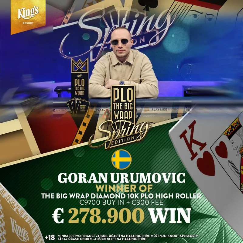 goran urumovic, 10k PLO Diamond HR, The Big Wrap Rozvadov poker 2024