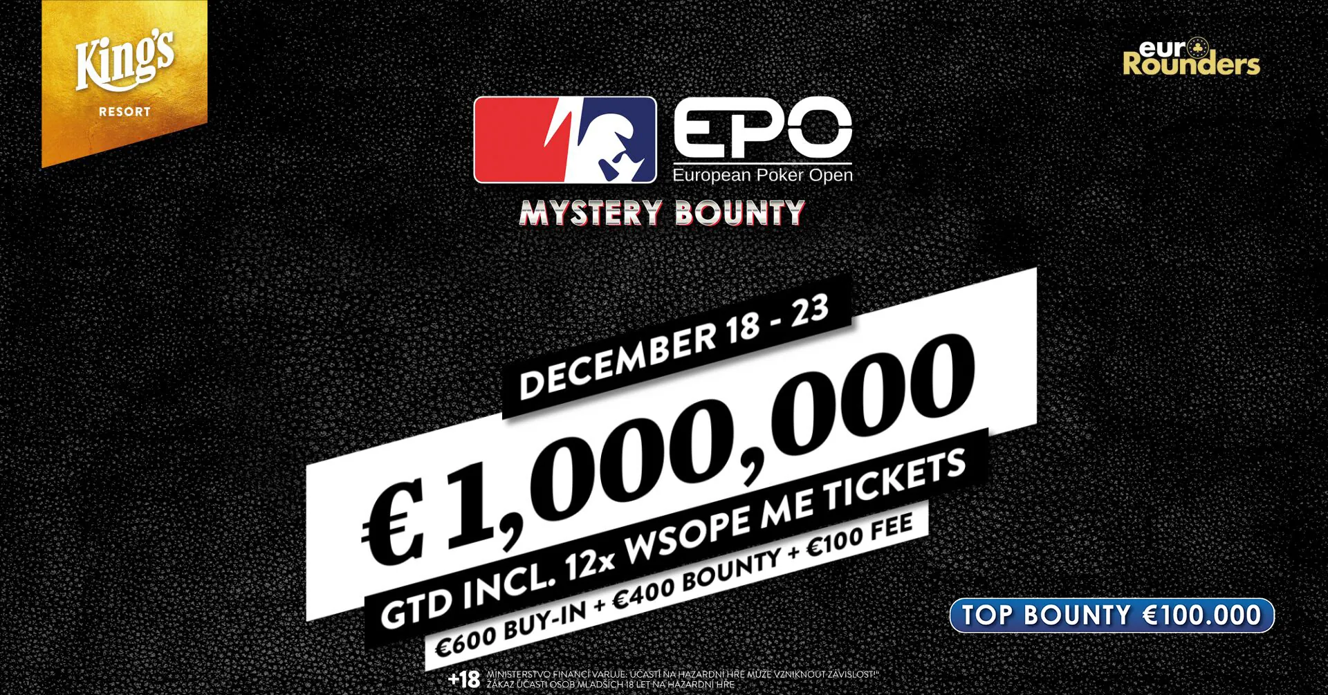 kings resort european poker open