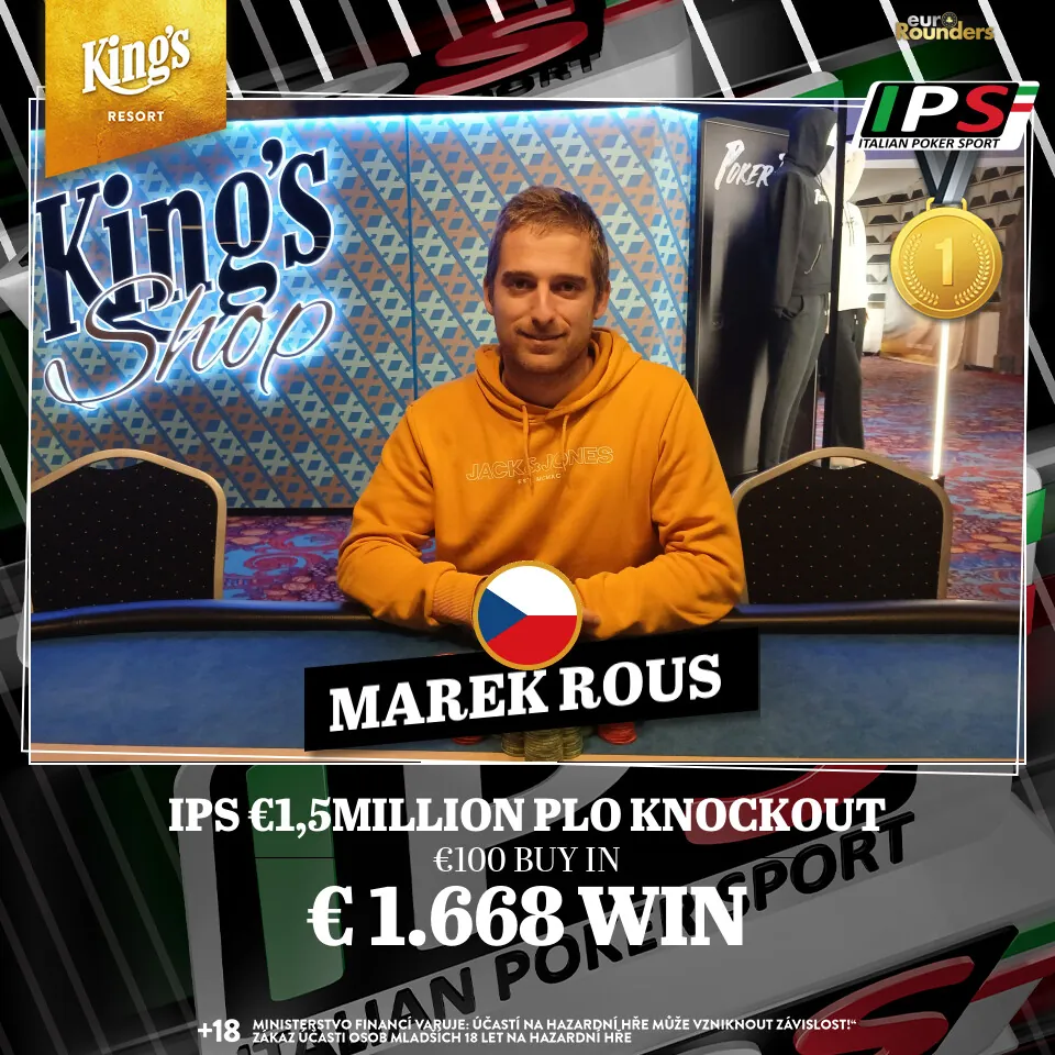 martin rous vitez poker turnaje IPS PLO kings rozvadov