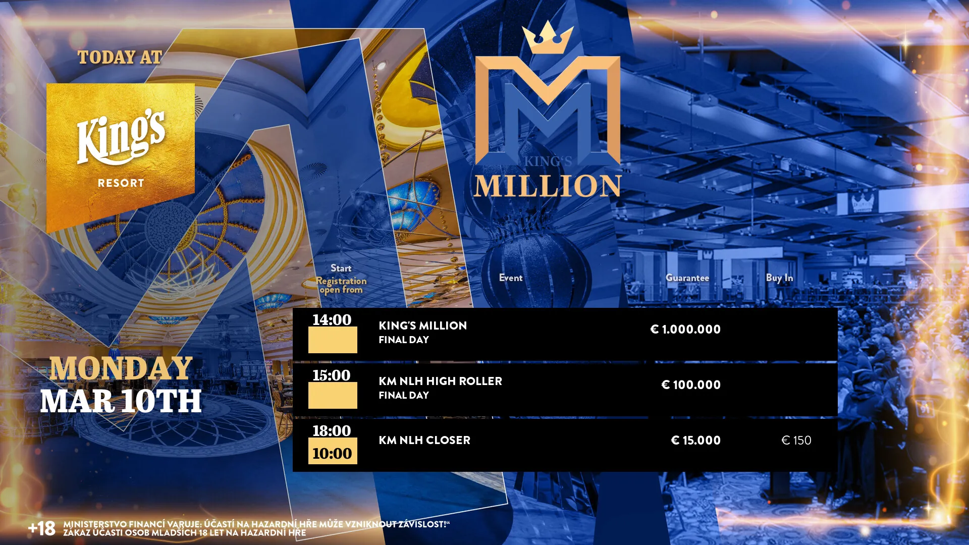 kings resort poker turnaje 10.3.2025