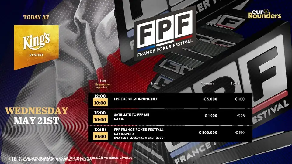 program poker turnajů kings rozvadov kveten 2025 france poker festival