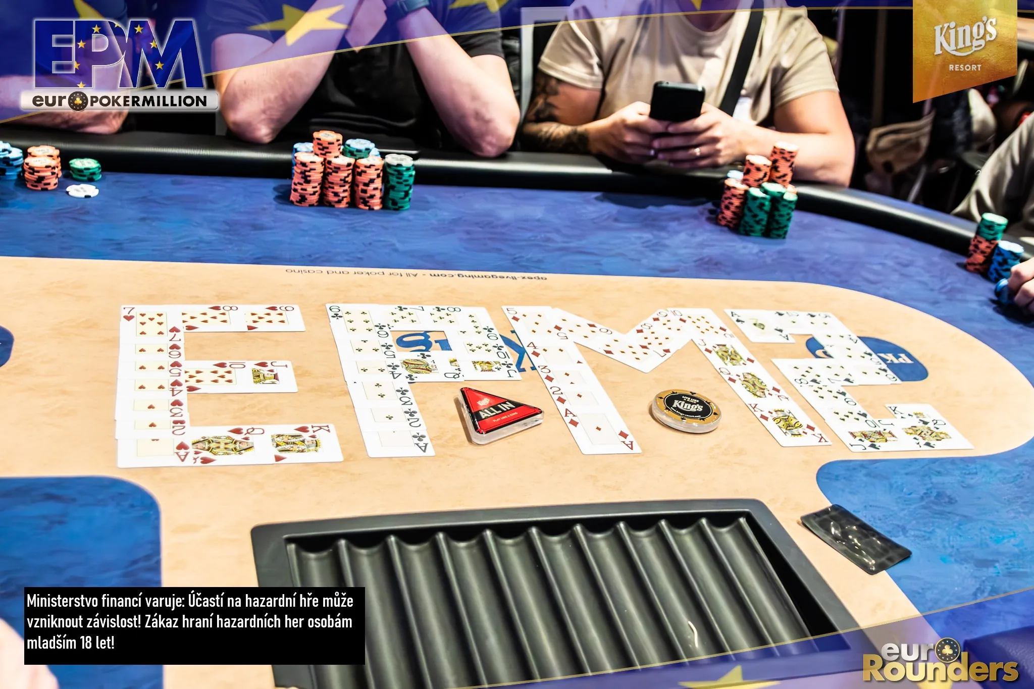 ilistračn&iacute; fotografie ke zpr&aacute;vě z pokeroveho turnaje Euro Poker Million Kings resort rozvadov