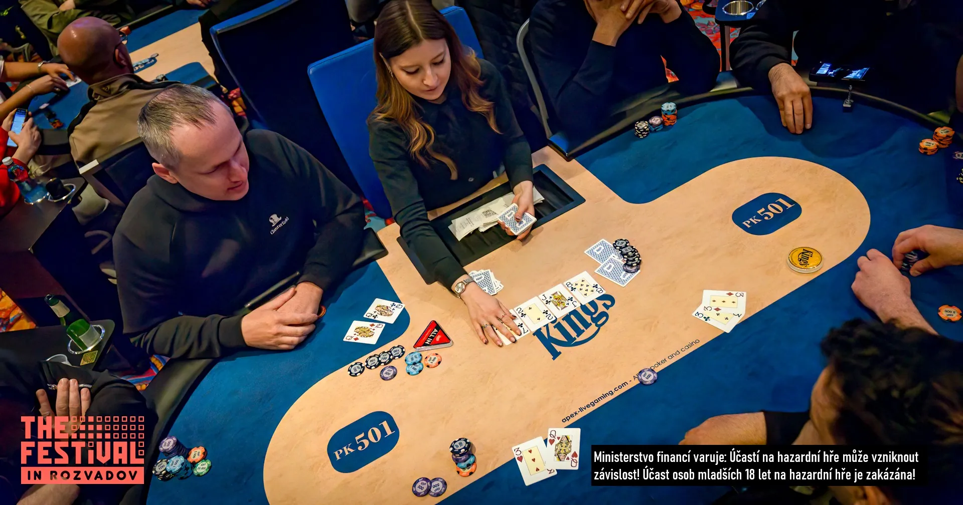 fotografie pokerov&eacute;ho stolu v kings resortu rozvadov