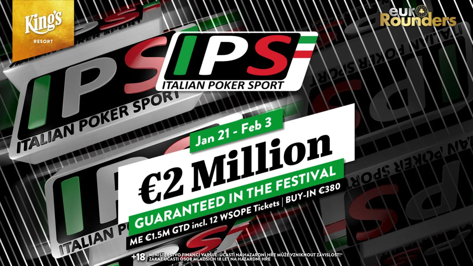 IPS poker turnaj Kings Rozvadov, leden 2025