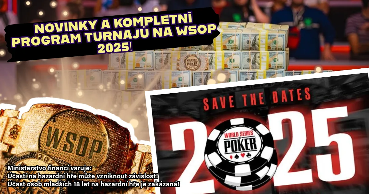 program turnajů WSOP 2025