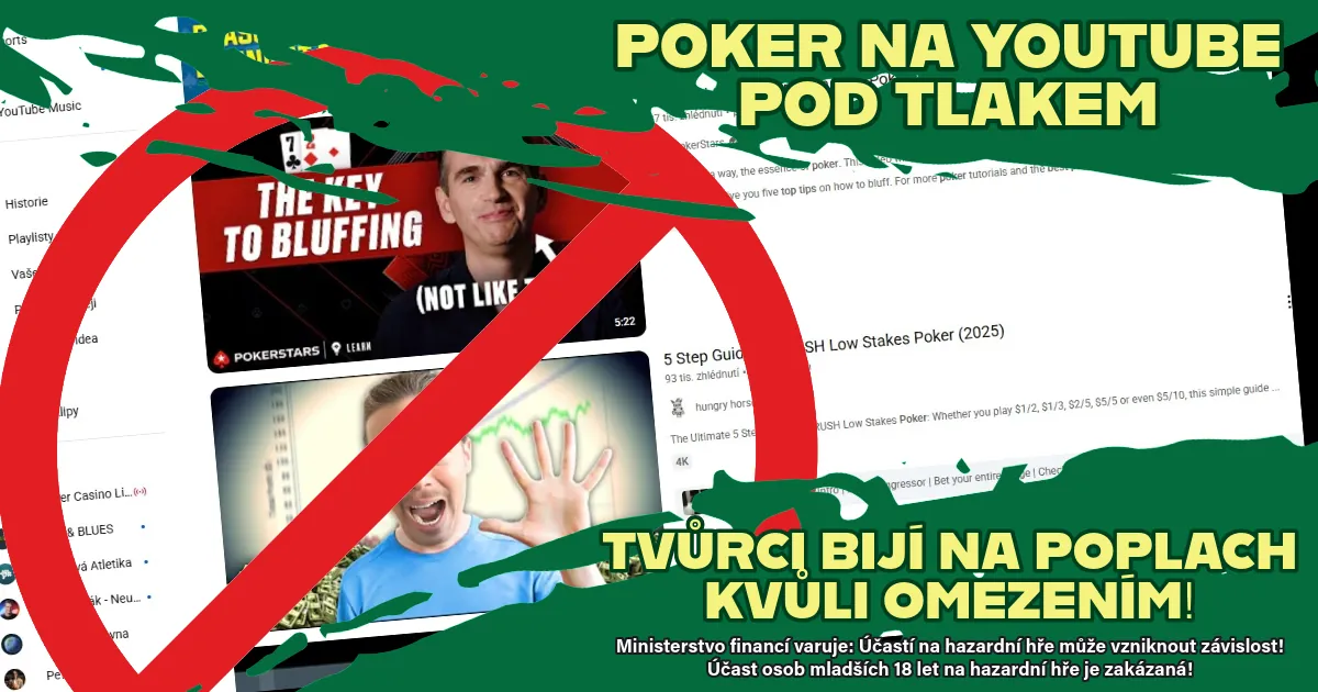 obrázek k článku o omezování pokerových tvůrců na youtube