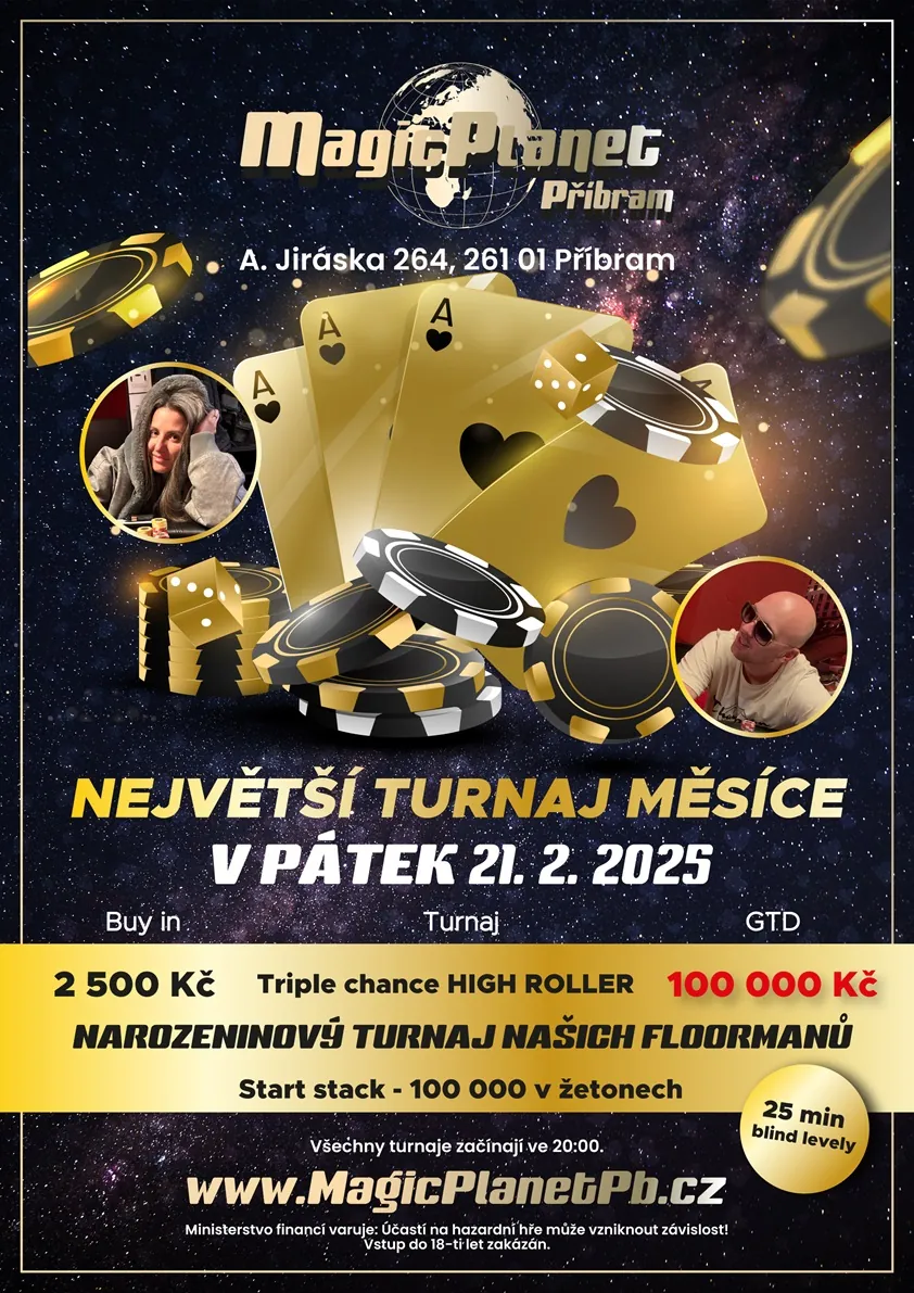 největší unorový poker turnaj magic planet příbram 