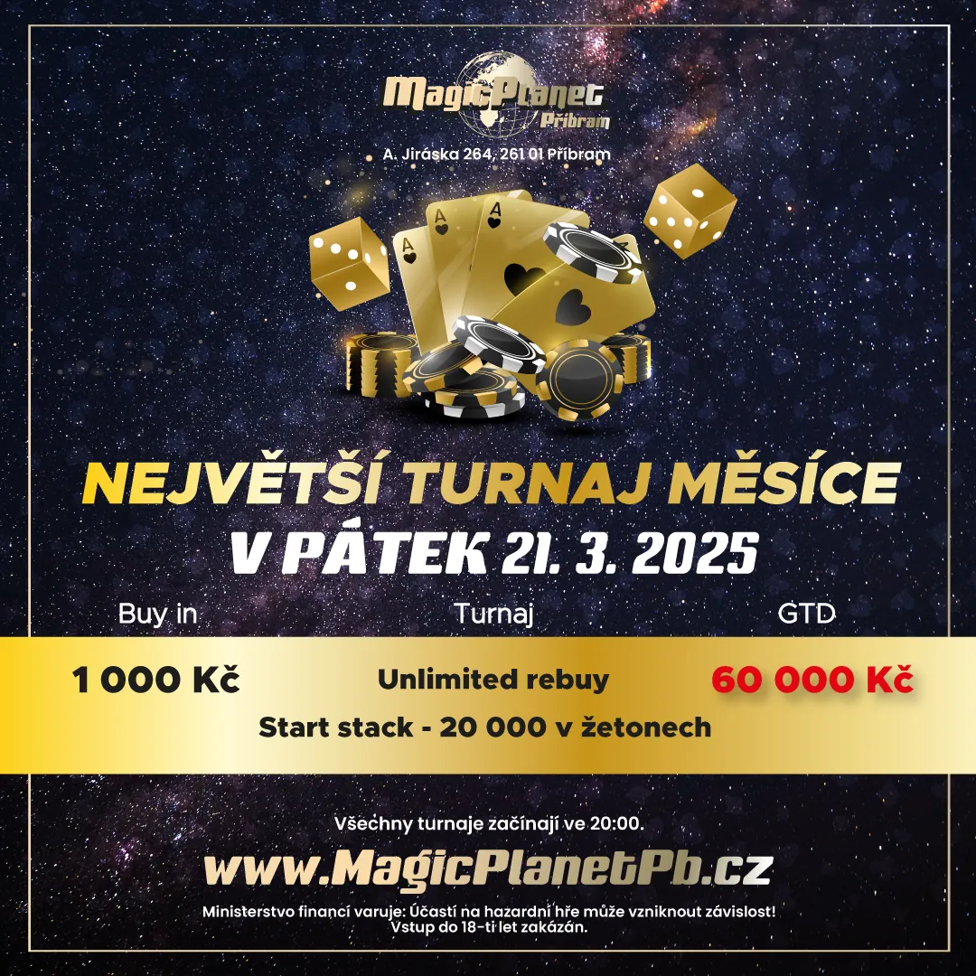 Casino Magic příbram turnaj mesíce březen