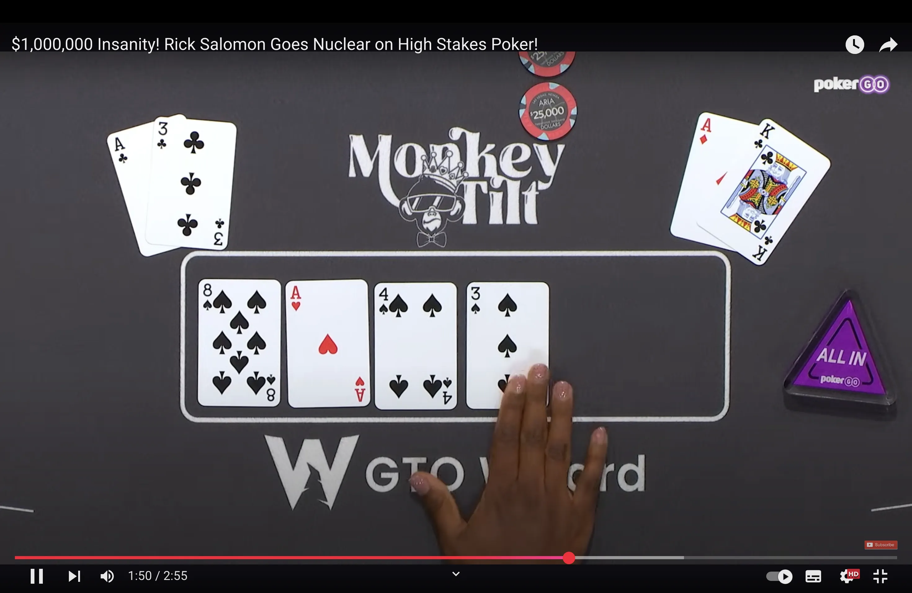 High Stakes poker Rick Salomon kiki big pot