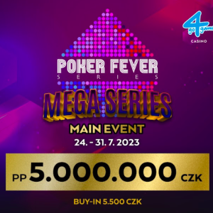 Soutěž o 2 vstupenky do Main Eventu Poker Fever Series Soutěž o 2 vstupenky do Main Eventu Poker Fever Series