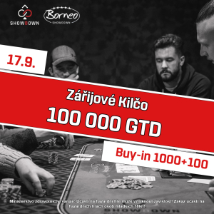 V pražském Showdown Poker Clubu si i v září vychutnáte turnaj o 100.000 Kč!