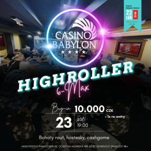 Máte chuť na High Roller? Jeďte v sobotu večer do libereckého Casina Babylon!