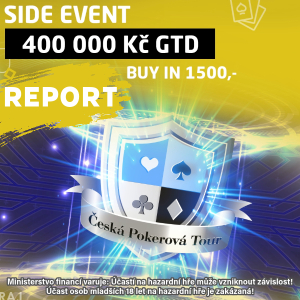 Česká Pokerová Tour: SE s GTD 400.000 Kč vyhrává bad_karma_