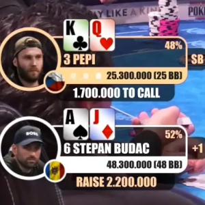 Poker strategie - analýza zajímavé handy z €250 WSOPC MME na Rozvadově