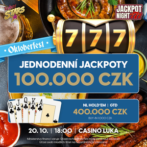 Pivo, pečená kolena, jackpoty a poker v Rebuy Stars Casinu Luka