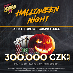 RS Luka: Halloween s pokerem o 300.000 Kč v úterý!