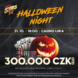 RS Luka: Halloween s pokerem o 300.000 Kč v úterý!