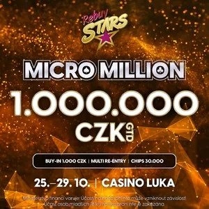 Rebuy Stars Luka: Doplácený Micro Million dospěl do 4-way dealu