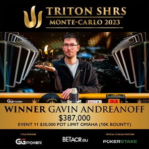 První Triton titul v PLO pro Gavina Andreanoffa První Triton titul v PLO pro Gavina Andreanoffa