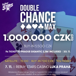 RS Luka: Double Chance MAX s garancí 1.000.000 Kč!