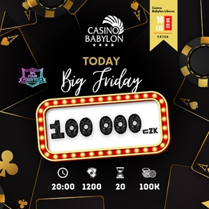 V pátek si v libereckém Babylonu zahrajete o 100.000 Kč