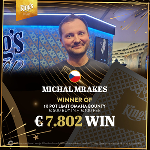 Michal Mrakeš vítězem 1K PLO Bounty Michal Mrakeš vítězem 1K PLO Bounty