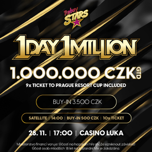 Rebuy Stars Casino Luka: Zahraj si v úterý turnaj o 1.000.000 Kč během jediného dne!