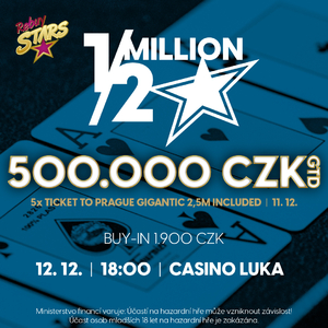 Rebuy Stars Casino Luka: Zítra další Pokerový speciál 1/2 MILION!