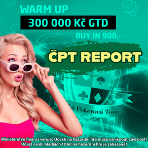 Česka Pokerová Tour: Garance Warm Up turnaje opět sražena do kolen!