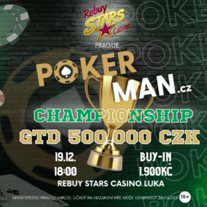 LIVE REPORT: PokerMan Championship #2 z Rebuy Stars na pražských Lukách LIVE REPORT: PokerMan Championship #2 z Rebuy Stars na pražských Lukách