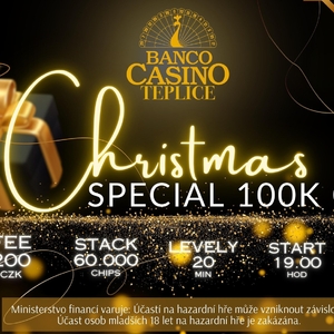 Casino Banco Intacto Teplice: Dnes poker o GTD 100.000 Kč v Christmas Specialu