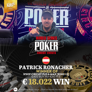 Veleúspěšný pátek pro domácí hráče v Mini Main Eventu WSOPC v King's! Veleúspěšný pátek pro domácí hráče v Mini Main Eventu WSOPC v King's!