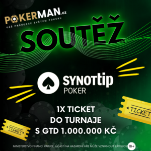 Soutěž o vstup do poker turnaje s GTD 1.000.000 Kč na poker herně SynotTip.cz Soutěž o vstup do poker turnaje s GTD 1.000.000 Kč na poker herně SynotTip.cz