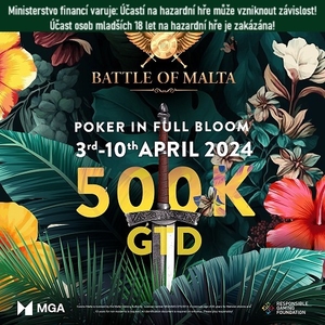 Tip na pokerový výlet! Battle of Malta bude garantovat €500K! Nabídka speciálních hotelových balíčků