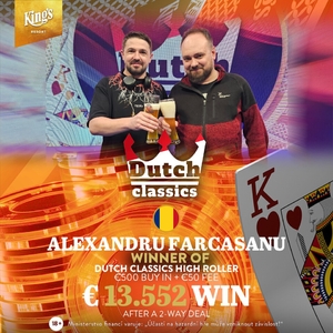 Druhé místo v HR a 3 postupy v ME v Dutch Classic pro české hráče! Druhé místo v HR a 3 postupy v ME v Dutch Classic pro české hráče!