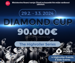 Grand Casino Aš hostí High Roller sérii Diamond Cup s GTD €90.000!