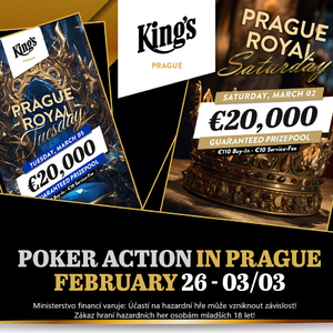 King's Prague: Nabídka pokerových turnajů na tento týden osloví nováčky i pokročilé