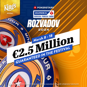 Eureka Poker Tour Rozvadov garantuje přes 60 milionů!