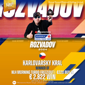 King's Rozvadov EUREKA: Karlovarský Král v dealu Morning Turba, 2 české postupy v Cupu King's Rozvadov EUREKA: Karlovarský Král v dealu Morning Turba, 2 české postupy v Cupu