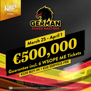 King's Casino: ME German Poker Masters garantuje €500.000