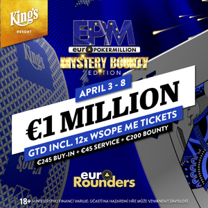 King's Casino: Dubnové vydání EPM Mystery Bounty garantuje €1.000.000!