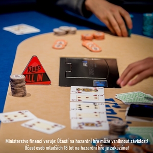 King´s Casino Prague: Ondřej Svátek druhý v poker turnaji Bounty Thursday