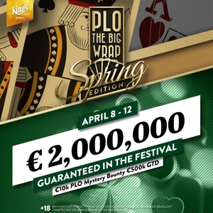 King's Resort Rozvadov: 'Omáčkový týden' The Big Wrap PLO garantuje €2.000.000!