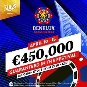 King's Casino: Dubnové vydání Benelux Classics garantuje €450.000!