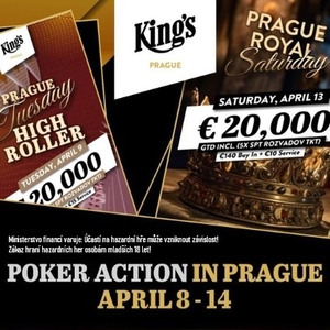 King's Prague: Úterní High Roller, Páteční flight do Benelux Classics, nebo Royal Saturday